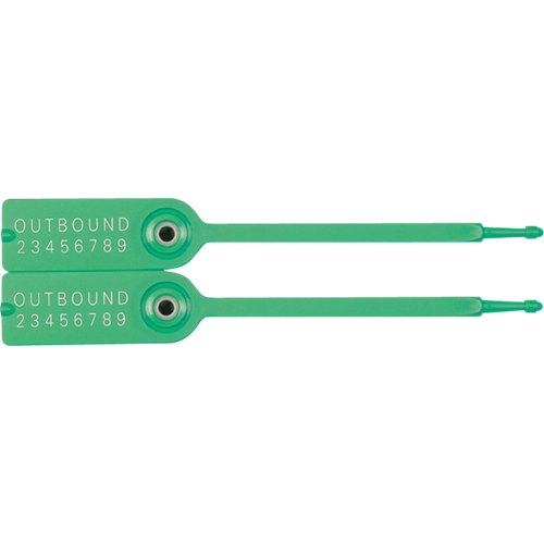 Gemini&reg; Tote Seals, 7-1/4", Plastic, Pull-Through Ontario Safety Products