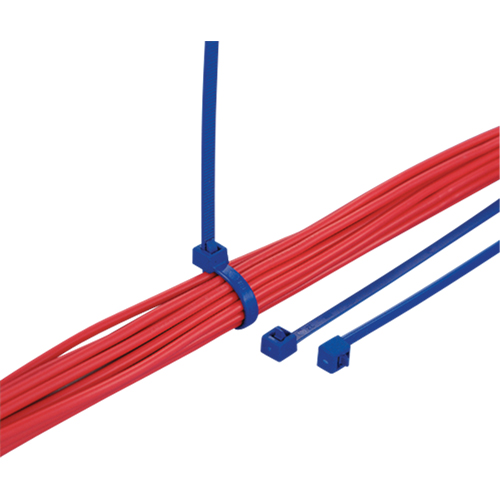 Metal Detectable Cable Ties, 7-9/10" L, 50 lbs. Tensile Strength Ontario Safety Products