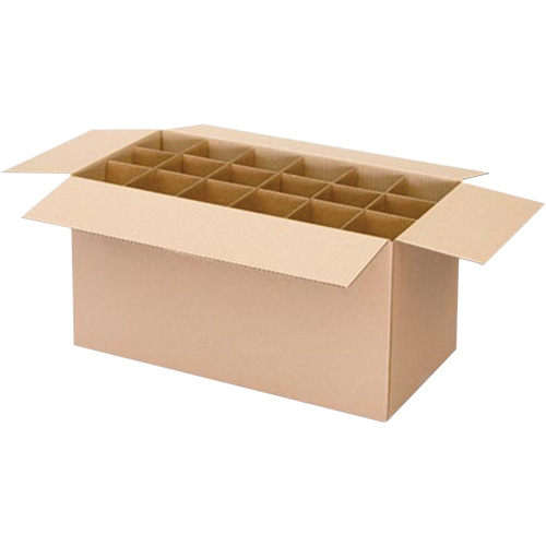 Aerosol Can Shipper Box, 12-1/4" L x 9-3/16" W x 10-5/16" H, Flute C Ontario Safety Products