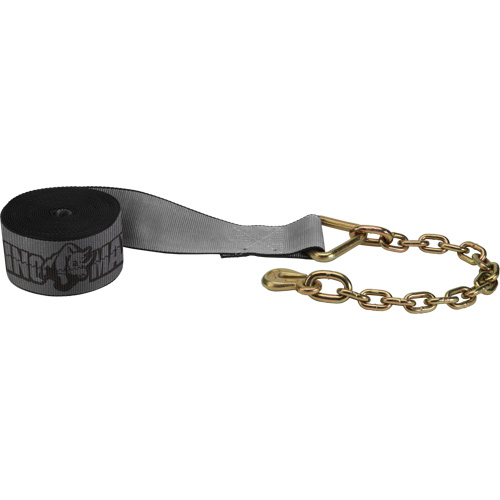 Winch Strap with Chain Anchor Ontario Safety Products