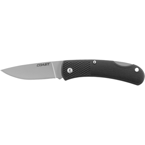 Folding Utility Knife, 2-1/2" Blade, Stainless Steel Blade, Cushion Handle Ontario Safety Products