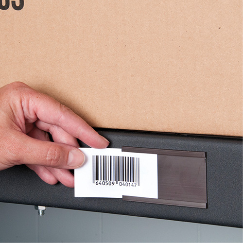 Card Holder, Magnetic, 600" L x 2" W Ontario Safety Products