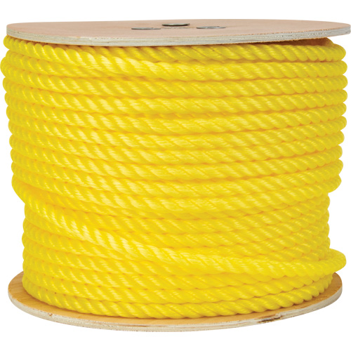 1/2" Braided Yellow Rope, Polypropylene, 335' Ontario Safety Products
