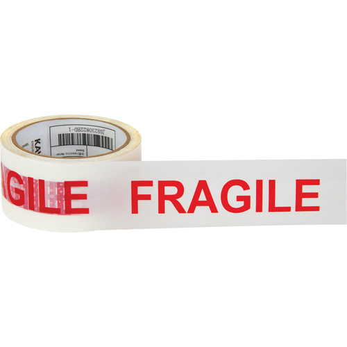 Ruban d'emballage Fragile, Adh&eacute;sif Thermofusible, 2 mils, 48 mm (2") x 100 m (328') Ontario Safety Products