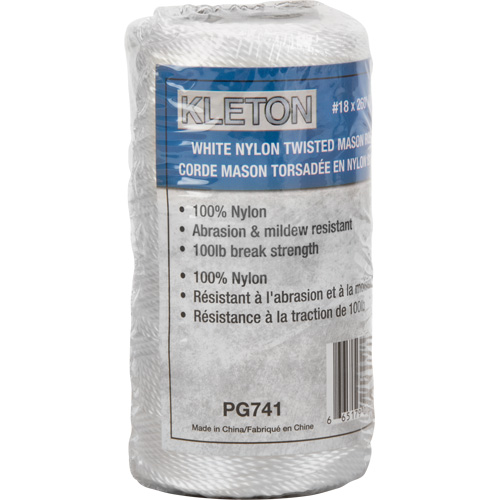 #18 Twisted Mason Rope, Nylon, 260' Ontario Safety Products
