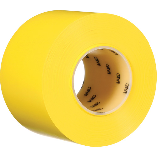 Durable Floor Marking Tape 971, 4" x 108', Vinyl, Yellow Ontario Safety Products
