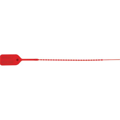 Standard-Duty Security Seal, 9", Plastic, Pull-Through Ontario Safety Products