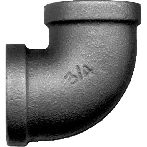 Coude femelle 90° pour tuyau, FPT, Acier, 1-1/2" Ontario Safety Products