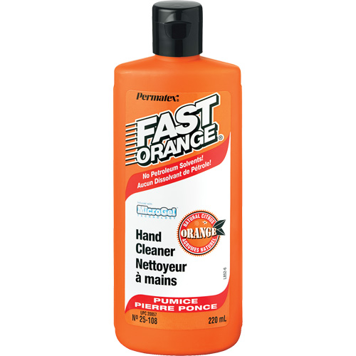 Nettoyant &agrave; mains, Pierre ponce, 220 ml, Bouteille, Orange Ontario Safety Products