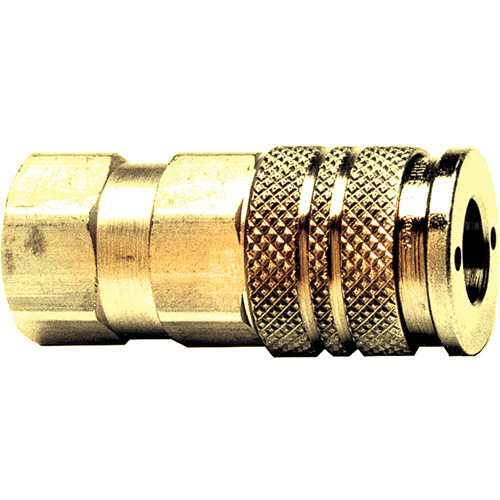 Automatic One-Handed Quick Disconnect, Brass, 1/4" x 3/8" Ontario Safety Products