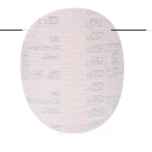Hookit Microfinishing Film Disc 366L, 5" Dia., 120 Grit, Aluminum Oxide, 3 mils Ontario Safety Products