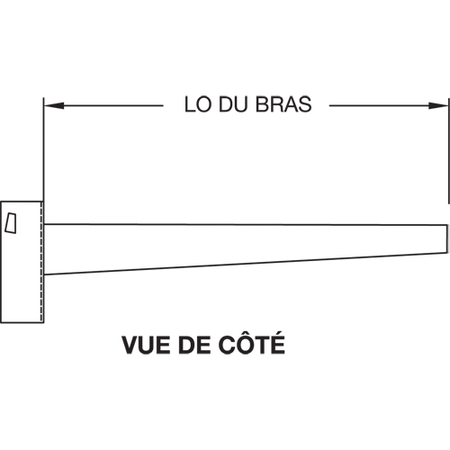 Cantilever Column, Double, 4" W x 10' H Ontario Safety Products