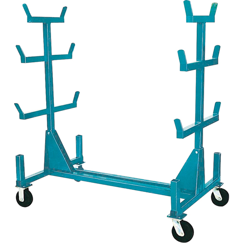 Mobile Pipe & Bar Racks, Steel, 34" W x 61" D x 58" H, 1000 lbs. Capacity Ontario Safety Products