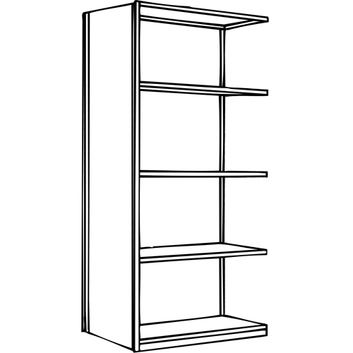 &eacute;l&eacute;ment de rayonnage Interlok, Acier, Sans boulons, Capacit&eacute; 800 lb, 36" la x 100" h x 24" p Ontario Safety Products