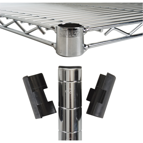 Manchons fendus pour &eacute;tag&egrave;re en treillis chromat&eacute; Ontario Safety Products