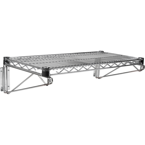 Ensemble d'&eacute;tag&egrave;re murale en treillis, Simple Support, 200 lb Capacit&eacute;, 14" p Ontario Safety Products