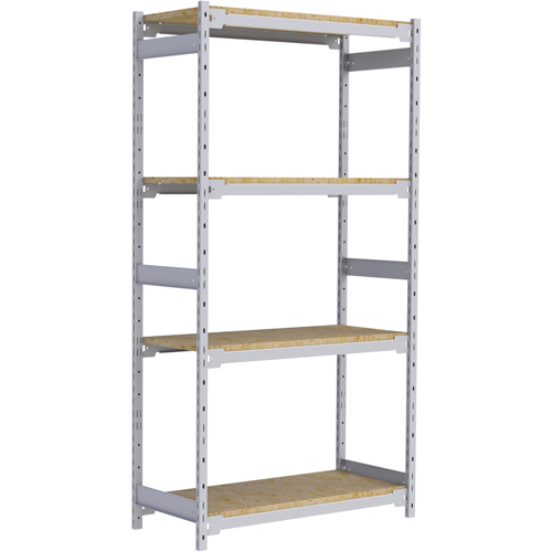 &eacute;tag&egrave;re-classeur de grande largeur, Acier, 4 Tablettes, 42" la x 18" p x 84" h Ontario Safety Products
