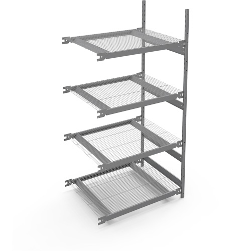 &eacute;tag&egrave;re de grande largeur, Acier, Sans boulons, Capacit&eacute; 1340 lb, 42" la x 84" h x 32" p Ontario Safety Products