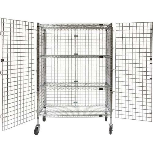 Chariot de s&eacute;curit&eacute;, Chrom&eacute;, 48" x 69" x 24", Capacit&eacute; 500 lb Ontario Safety Products