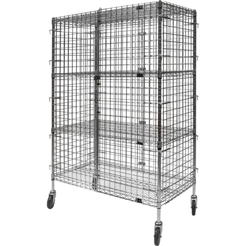 Chariot de s&eacute;curit&eacute;, Chrom&eacute;, 48" x 69" x 24", Capacit&eacute; 500 lb Ontario Safety Products