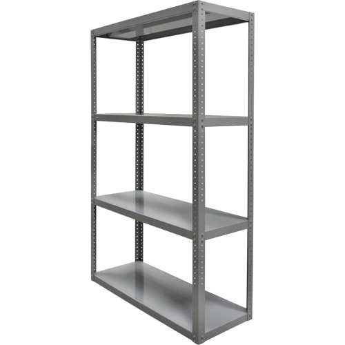 Heavy-Duty Shelving, Steel, Bolted, 3000 lbs. Capacity, 36" W x 72" H x 18" D Ontario Safety Products