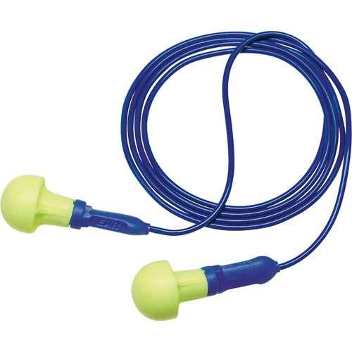 E-A-R Push-ins Metal Detectable Earplugs, Corded, One-Size, Bulk - Polybag, NRR 28 dB NRR dB Ontario Safety Products
