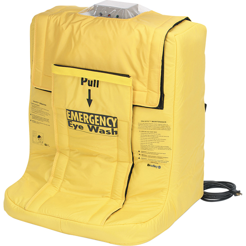 On-Site&reg; Eyewash Station With Heater Jacket, Gravity-Fed, 7 gal. Capacity, Meets ANSI Z358.1 Ontario Safety Products