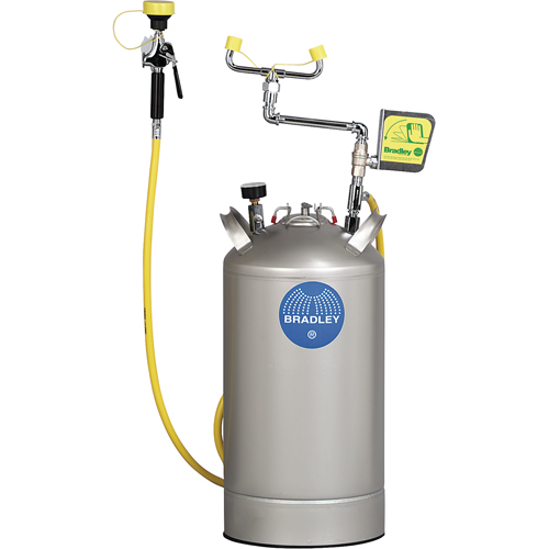 Portable Eyewash Station, Pressurized, 15 gal. Capacity, Meets ANSI Z358.1 Ontario Safety Products