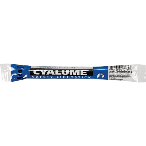 B&acirc;tons de s&eacute;curit&eacute; luminescents Cyalume 6", Bleu, Dur&eacute;e 8 h Ontario Safety Products