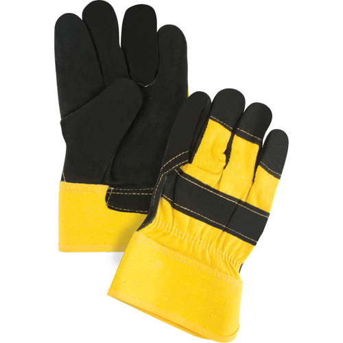 Superior Warmth Winter-Lined Fitters Gloves, Large, Split Cowhide Palm, Thinsulate Inner Lining Ontario Safety Products