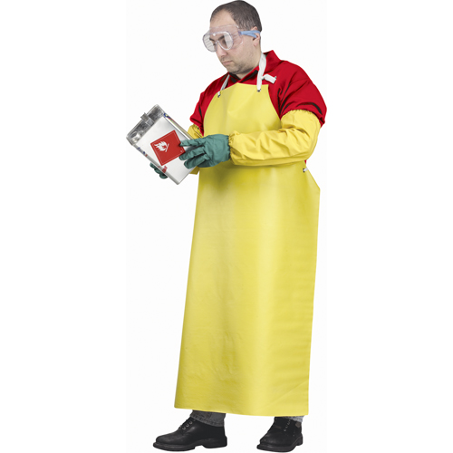 Tabliers ignifuges, N&eacute;opr&egrave;ne/Polyester, 48" lo x 35" la, Jaune Ontario Safety Products