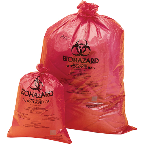 Hazardous Waste Disposal Bags, Bio-Hazard, 38" L x 31" W, 0.0381 mm, 113.6 L (30 Gal.) Capacity Ontario Safety Products