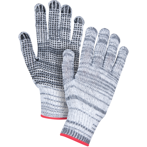 Gants tricot&eacute;s &agrave; pois, Poly/coton, Un c&ocirc;t&eacute;, Calibre 7, Grand Ontario Safety Products