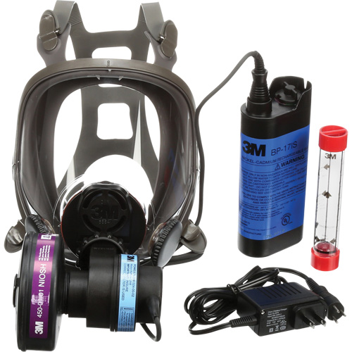 Powerflow Face-Mounted Powered Air Purifying Respirators (PAPR), Facepiece Respirator, NiCd Battery Ontario Safety Products