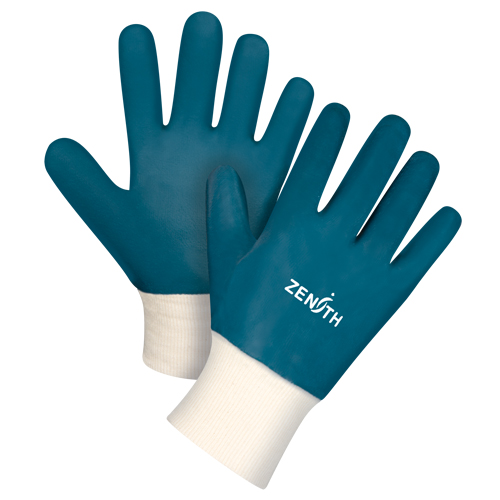 Gants &agrave; poignet en tricot de poids lourd, 11/2T-Grand, R&ecirc;vetement Nitrile, Enveloppe en Coton Ontario Safety Products