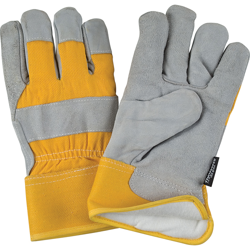 Gants d'ajusteur doubl&eacute;s pour l'hiver &agrave; chaleur sup&eacute;rieure, Moyen, Paume en Cuir de vache refendu, Doublure en Thinsulate Ontario Safety Products