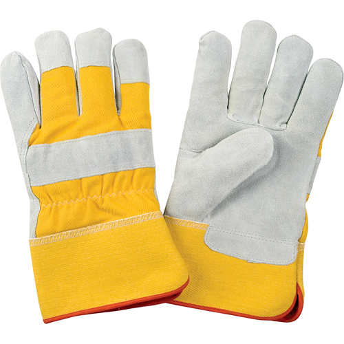 Gants d'ajusteur doubl&eacute;s pour l'hiver de premi&egrave;re qualit&eacute;, Grand, Paume en Cuir de vache refendu, Doublure en Molleton de mousse Ontario Safety Products