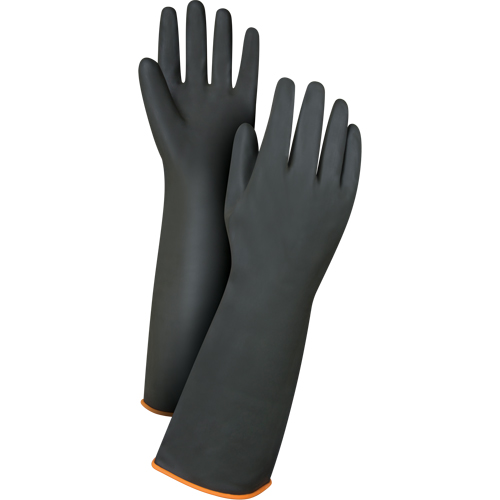 Gants de poids lourd pour la manipulation de produits chimiques, Taille Grand/9, 18" lo, Latex de caoutchouc, 30 mils Ontario Safety Products