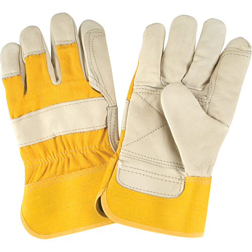 Gants d'ajusteur de premi&egrave;re qualit&eacute;, Grand, Paume en Cuir fleur de vache, Doublure en Coton Ontario Safety Products