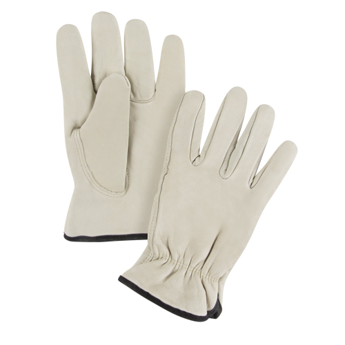 Gants de conducteur doubl&eacute;s pour l'hiver, T-Grand, Paume en Cuir fleur de vache, Molleton Ontario Safety Products