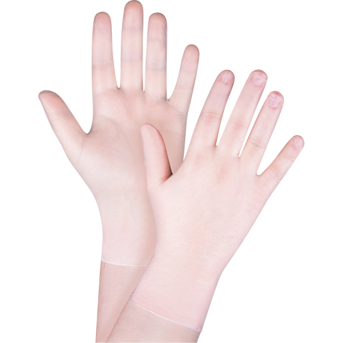 Gants jetables, Petit, Vinyle, 4,5 mils, Sans poudre, Transparent, Classe 2 Ontario Safety Products