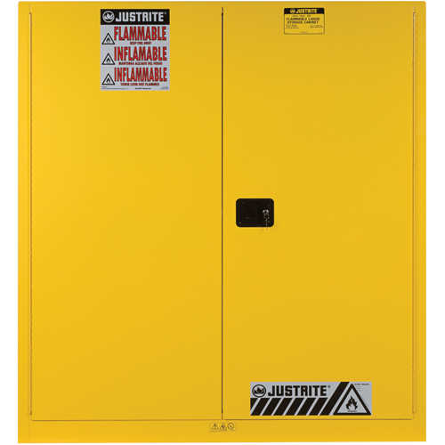 Armoires Sure-Grip EX pour entreposage de barils &agrave; la verticale, Capacit&eacute; de 110 gal. US, 2 barils, Jaune Ontario Safety Products