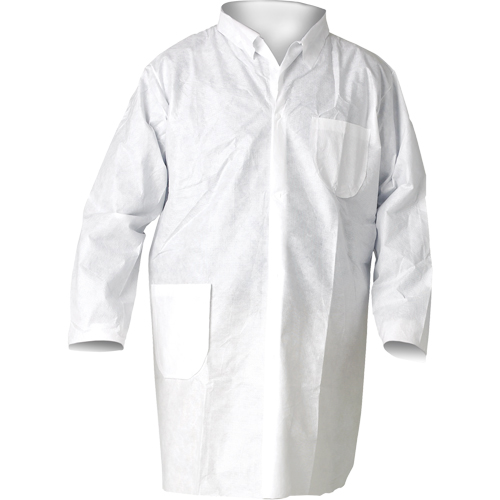 Sarraus de laboratoire KleenGuard A20, SMS, Blanc, Moyen Ontario Safety Products
