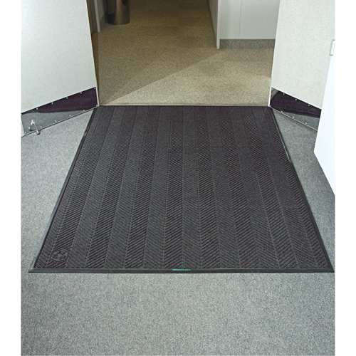 Tapis Waterhog Eco Elite, Essuie-pieds/grattoir, 6' x 6' x 3/8", Cendre grise Ontario Safety Products