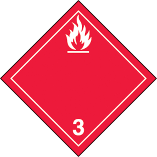 &eacute;tiquettes d'exp&eacute;dition TMD, Classe 3, Liquides inflammables, Papier Ontario Safety Products