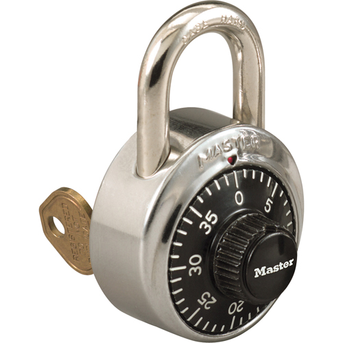 Padlock, Combination, Hardened Steel, 1-7/8" Width Ontario Safety Products