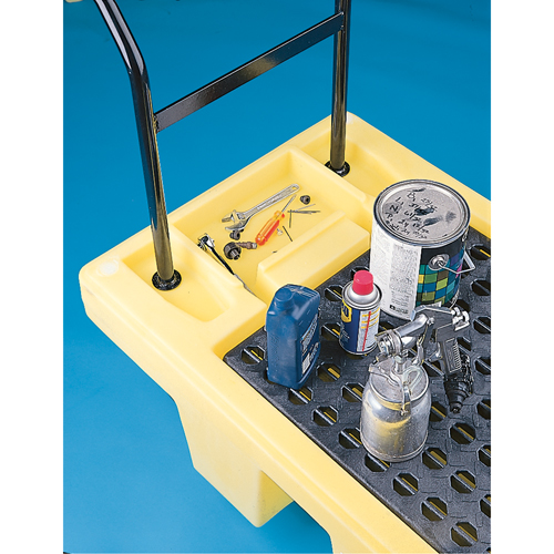 Poly-Spillcart Cart, 66.5" L x 29" W x 43.9" H, 57 US gal. Spill Cap. Ontario Safety Products