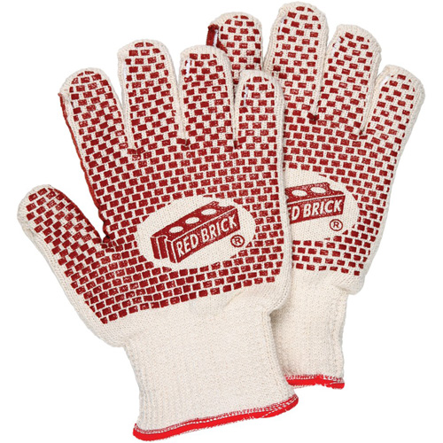 Red Brick&reg; Reversible Terrycloth Gloves, Cotton, Double Sided, 10 Gauge, Small Ontario Safety Products