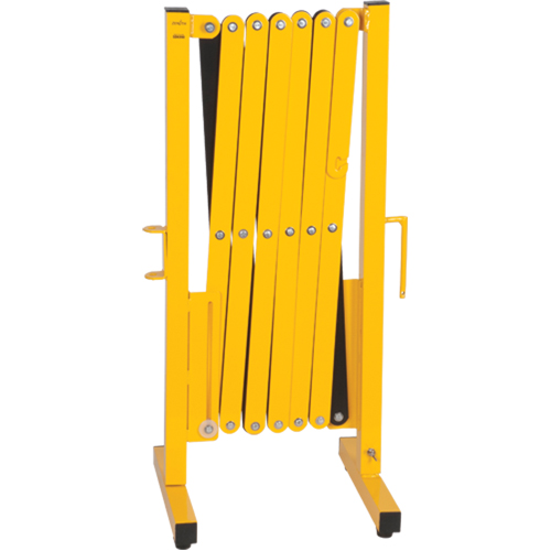 Expandable Barrier, 37" H x 11' L, Black/Yellow Ontario Safety Products