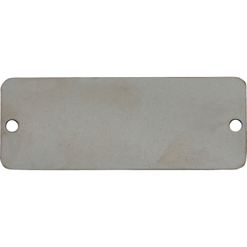 &eacute;tiquettes vierges, Acier inoxydable, 3" la x 1" h Ontario Safety Products